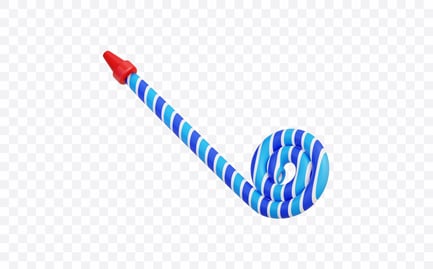Preview: Curled Party Blower 3D Illustration