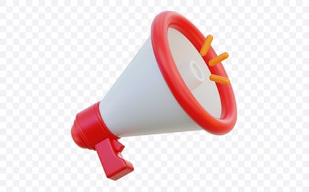 Preview: Social Announcement Megaphone 3D Illustration