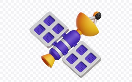 Preview: Orbital Communication Satellite 3D Illustration