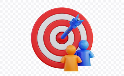 Preview: Target Audience Focus 3D Illustration