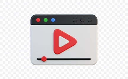 Preview: Online Video Player 3D Illustration