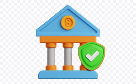 Preview: Secure Banking Services 3D Illustration