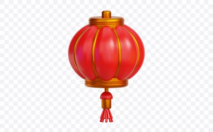Preview: Red Paper Lantern 3D Illustration