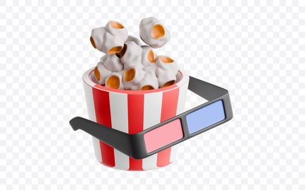 Preview: Movie Popcorn Cinema 3D Illustration