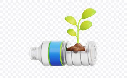 Preview: Reuse Plastic Growth 3D Illustration