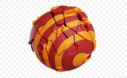 Preview: Destroyed Planet Core 3D Illustration
