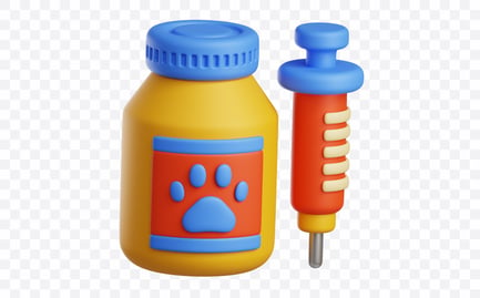 Preview: Cat Vaccination Kit 3D Illustration