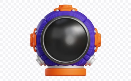 Preview: Astronaut Space Helmet 3D Illustration