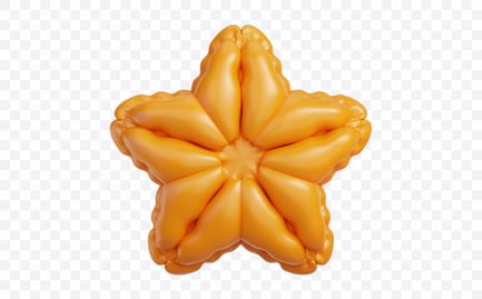 Preview: Golden Star Balloon 3D Illustration