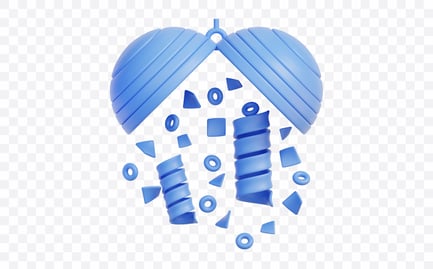 Preview: Confetti Party Ball 3D Illustration