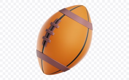 Preview: Rugby Sports Ball 3D Illustration