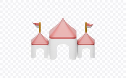 Preview: Children Carnival Tent 3D Illustration