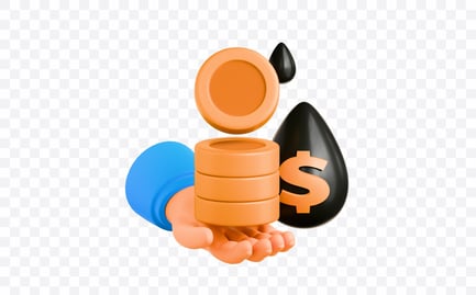 Preview: Purchase Oil Payment 3D Illustration