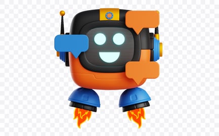 Preview: Language Support Bot 3D Illustration