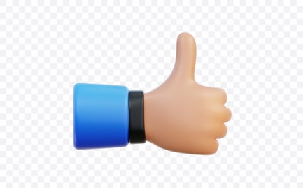 Preview: Thumbs Up Reaction 3D Illustration