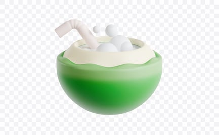 Preview: Coconut Drink Refreshment 3D Illustration