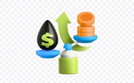 Preview: Oil Market Balance 3D Illustration