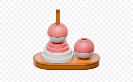 Preview: Stacking Tower Game 3D Illustration