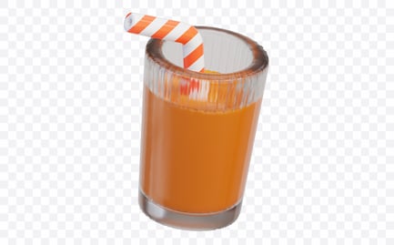 Preview: Fresh Orange Juice 3D Illustration