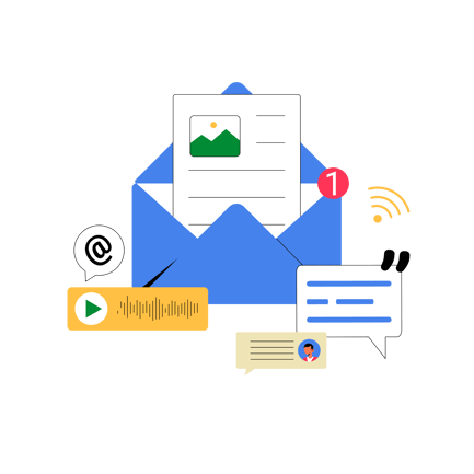 Means of Communication Vector Illustration