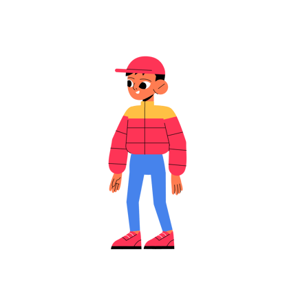 Stylish Cartoon Character