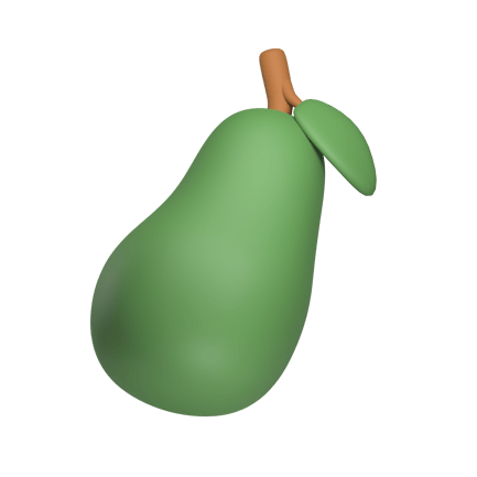 Preview: Avocado 3d Illustration