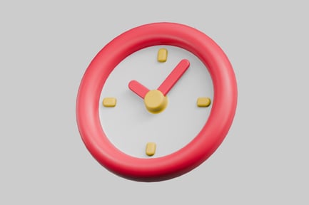 Preview: 3D Clock Icon Illustration
