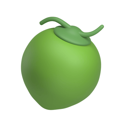 Preview: Coconut 3D Illustration