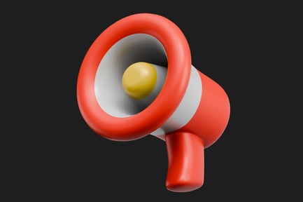 Preview: 3D Megaphone Icon