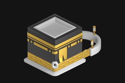 Aperçu: Illustration 3D de la Kaaba La Mecque