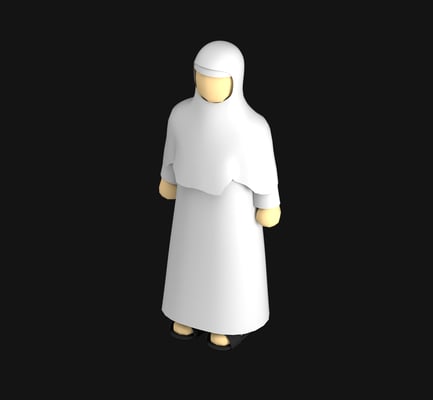 Preview: Muslim Woman Hijab 3d