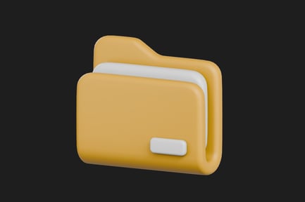 Preview: 3D Folder Icon Illustration