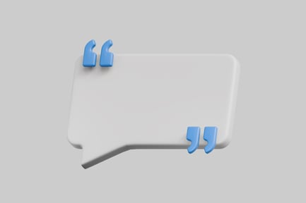 Preview: 3D Quote Speech Bubble Icon