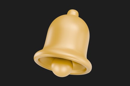 Preview: 3D Bell Notification Icon