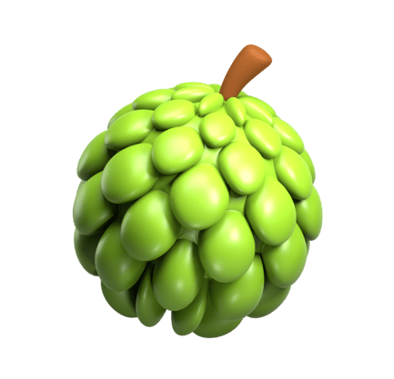 Preview: Sugar Apple 3d Illustration