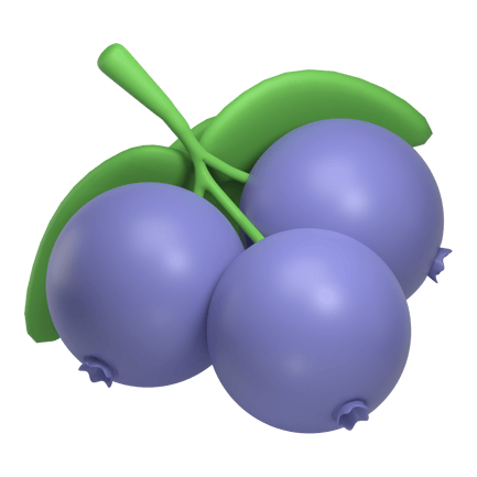 Preview: Blueberry 3d Illustration