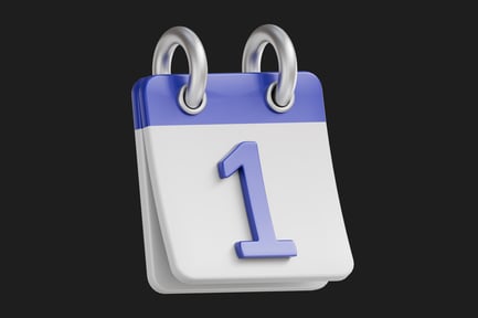 Preview: 3D Calendar Date Icon Illustration