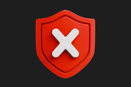 Preview: Declined Shield 3D Icon