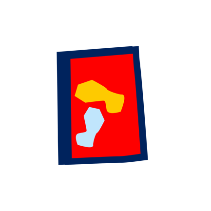 Abstrakter Kunstrahmen