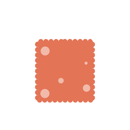 Bitten Cookie Flat Style Illustration