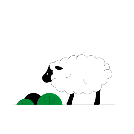 Grazing Sheep Animation