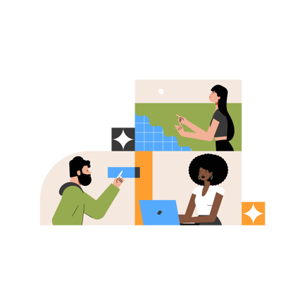 Customer Support Team Illustration