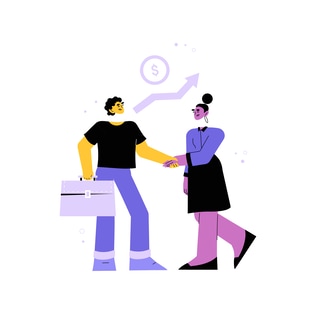 Successful Business Deal Illustration