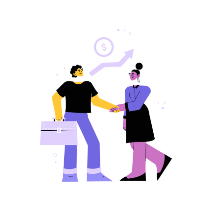 Successful Business Deal Illustration