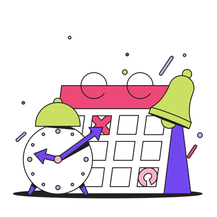 Calendar and Alarm for Time Management