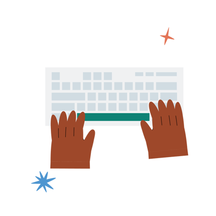 Efficient Typing Animation in Flat Style