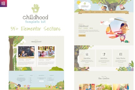 Preview: Childhood Kids - Child Care Center Elementor Template Kit