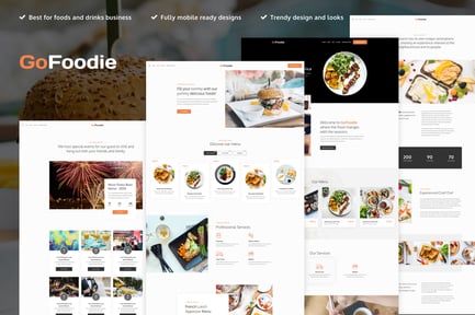 Preview: GoFoodie - Cafe & Restaurant Elementor Pro Template Kit