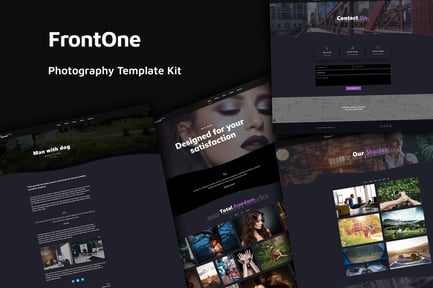 Vorschau: FrontOne — Template Kit kreative Fotografie