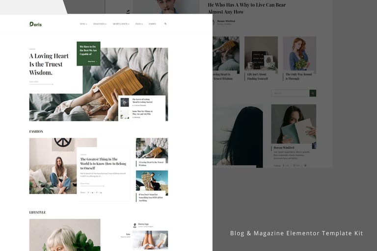Doris - Blog & Magazine Template Kit